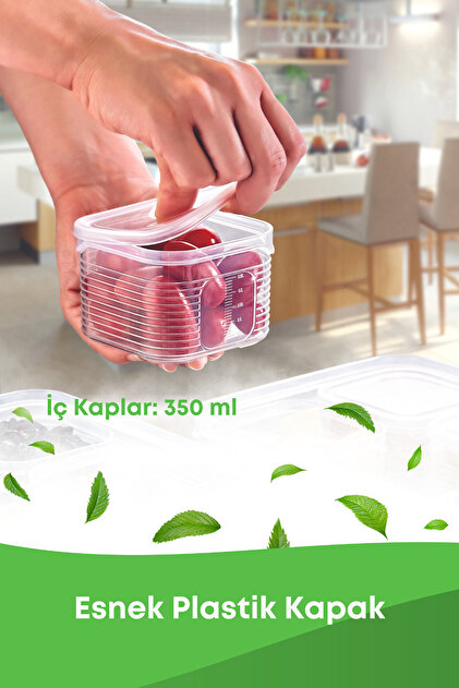 GRİMOR Life 7 Parça Sızdırmaz Hava Almaz Saklama Kabı Seti