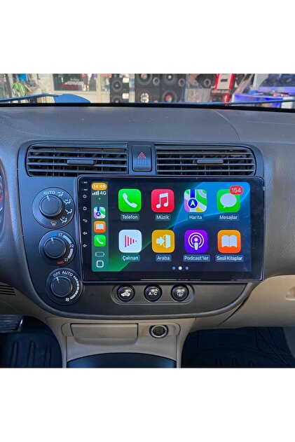 Honda Vtec 2 Android 8gb Ram 128GB Rom 8 Çekirdek Carplay Navigasyon Multimedya Uyumlu
