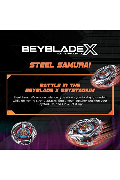 Beyblade Takara Tomy Beyblade X Steel Samurai 4-80T Booster Topaç