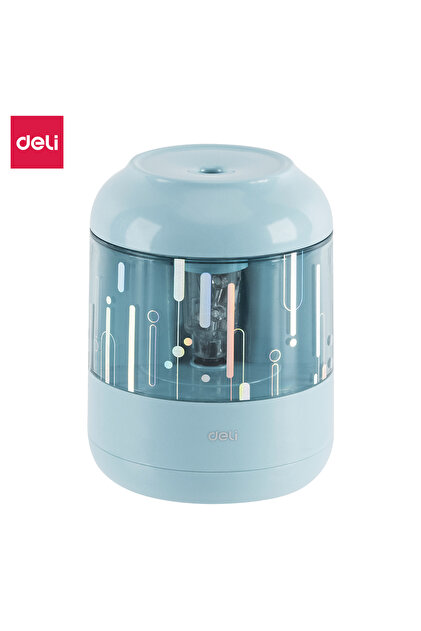 Deli EH508-BL Electric Pencil Sharpener – ideal for neat desks & school supplies