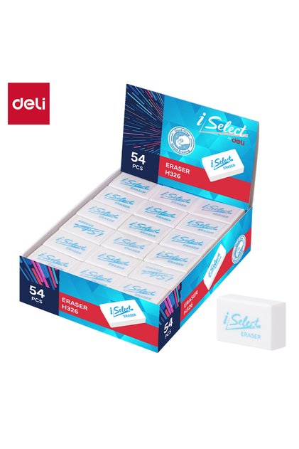 EH326 iSelect Erasers 26×17×9mm, 54pcs – ideal for school and office use