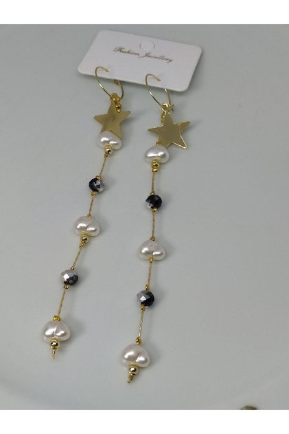 Starry Pearl Earrings Offering Elegance and Elegance Together