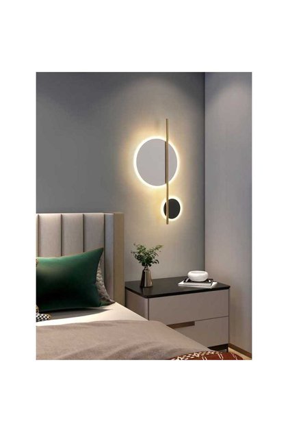 Aplică LED modernă Ø25 cm, negru