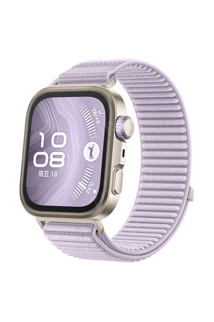 Huawei Watch Fit 3 / Fit 4 / Fit 4 Pro / Fit 5 / Fit 5 Pro Uyumlu Hasır Örgü Dokuma Cırtlı Tasarım Lansman Spor Kordon