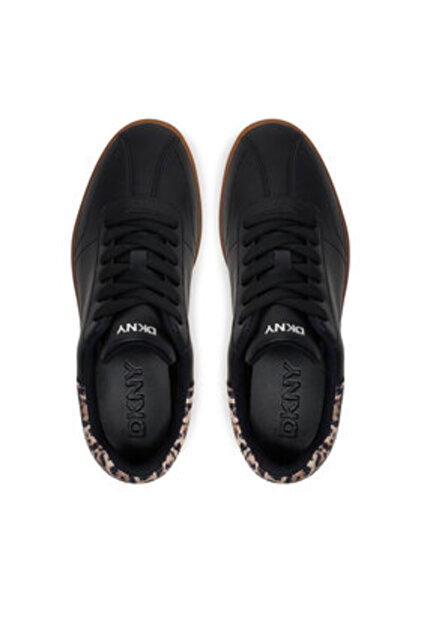 Teniși negri pentru femei DKNY-K1567385 BNR BLK/NATURAL