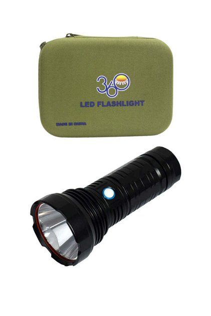 مصباح يدوي LED بزاوية 360 درجة - مقاوم للماء وخفيف الوزن مع بطارية طويلة الأمد للتخييم والأنشطة الخارجية