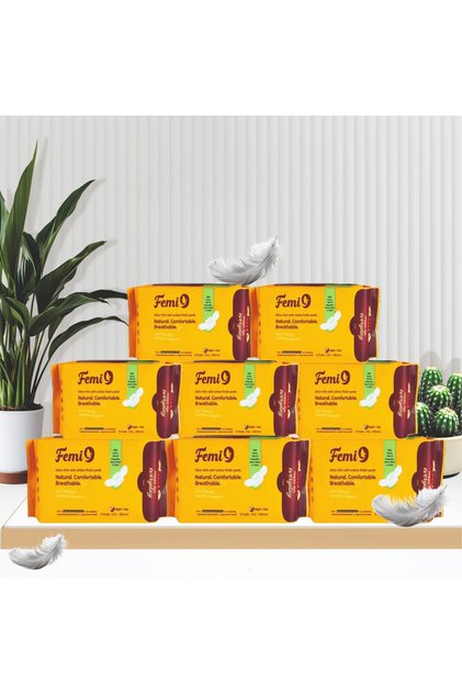 9 Layer protection Femi9 Ultra-thin Pads (420MM-XXL) | (5 PADS/PACK) ( 8 Combo Pack - 40 Pads )