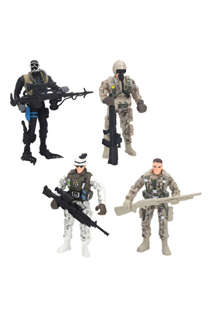 Chap Mei Soldier Force Özel Tim Kurtarma Ekibi 4'lü Asker Figür