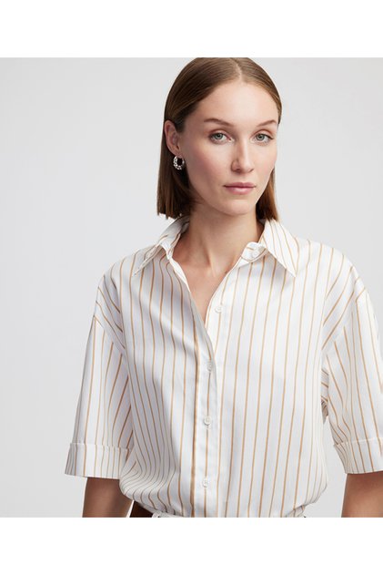 Oversize poplin gömlek