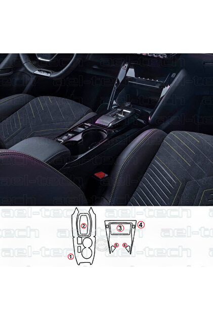 e代e棒 eROD ael-tech Peugeot 2008 E-Toggle Uyumlu Vites Etrafı Piano Black TPU