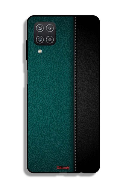 غطاء حماية جلدي بنمط لهاتف Samsung Galaxy A12