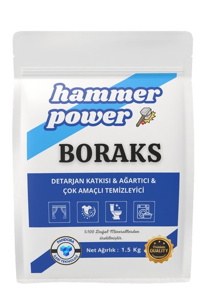 Boraks Doğal Deterjan Güçlendirici AĞARTICI KOKU GİDERİCİ 1500g