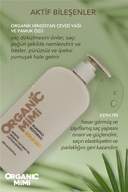 ORGANİC MİMİ SAÇ BAKIM SETİ: Kuru ve Yıpranmış Saçlar İçin Onarıcı