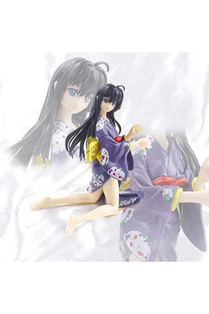 Yeni Anime Kimono bornoz Yukinoshita Yukin Modeli oturan duruşu 12,5cm