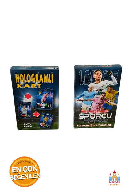 PapatyamPartiEvi Sporcu 2024 Futbolcu Kartları - Hologramlı 80