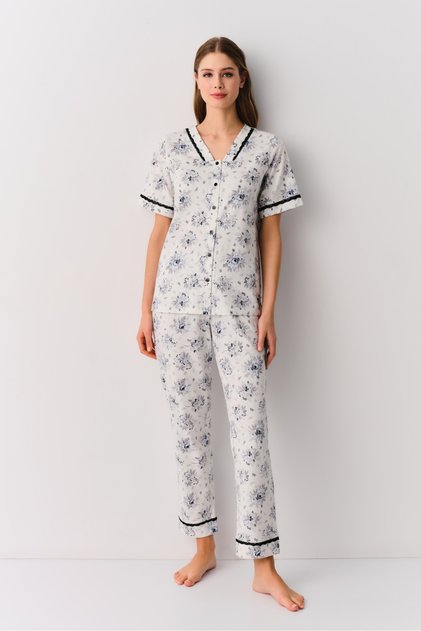 Verona Gömlek Yaka Pijama Takımı