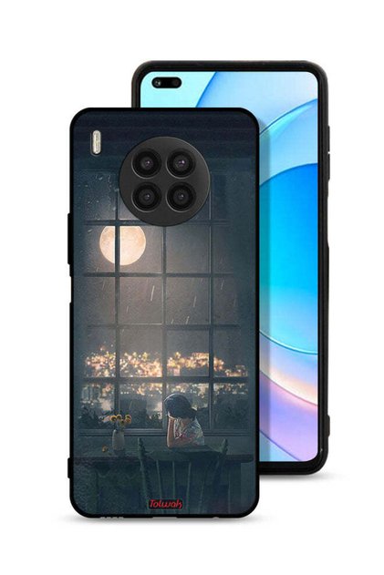 Honor 50 Lite Protective Case Cover Looking At Moon Art