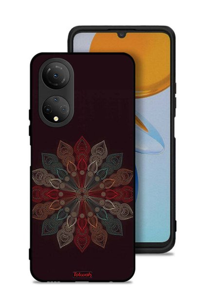 غطاء حماية لهاتف Honor X7 بتصميم زهرة ماندالا