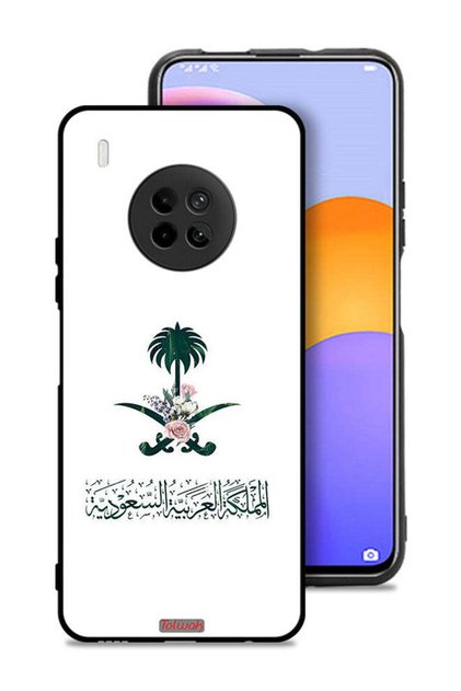 Huawei Y9a Protective Case Cover Kingdom Of Saudi Arabia Sign Of Flowers