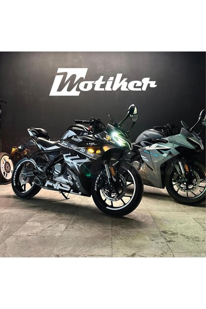 CFMOTO 250SR HP4 MODEL PARCALI MOTOSIKLET KAPLAMA MAVİ GRİ SİYAH STICKER ETIKET MODELI RENK 1