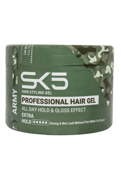 All Day Hold Army Styling Gel 500ml by SK5 - Perfect for Every Occasion