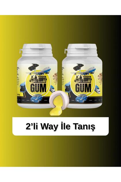 Way Gum 2'Lİ Tanışma Paketi (60 GR + 60 GR) Mide Bulantısı ve Yol Tutması Sakızı
