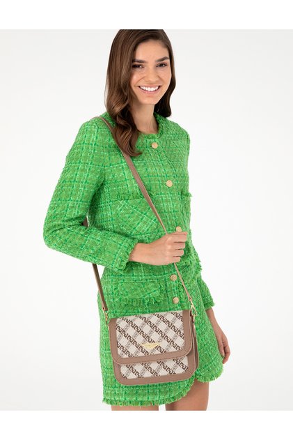 Beige Crossbody Women's Shoulder Bag 05Po25Y319