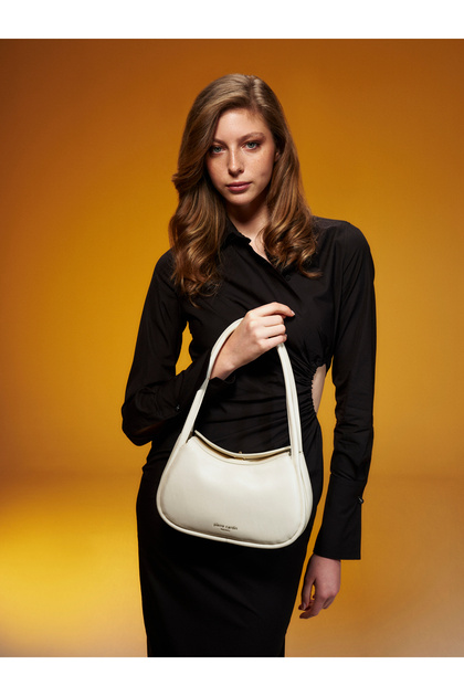 Limited Edition White Women's Shoulder Bag 05Po25Y10211