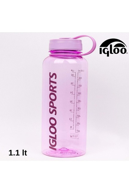 Bpa-Free Sports Tritan 1.1 Liter Water Bottle Flask Purple