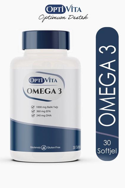 Omega 1000 mg Balık Yağı, EPA + DHA 30 Kapsül Softjel