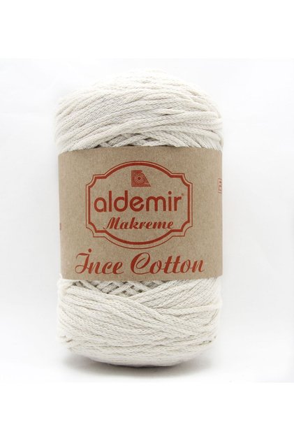Fine Cotton Macrame Bag Hat 90 Ecru Cotton Macrame Yarn for Making Summer Clothes 250Gr 300m