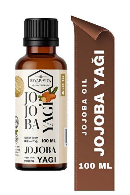 Jojoba Yağı 100 ml – Soğuk Sıkım – Saf Ve Katkısız, Doğal – Cam Şişe