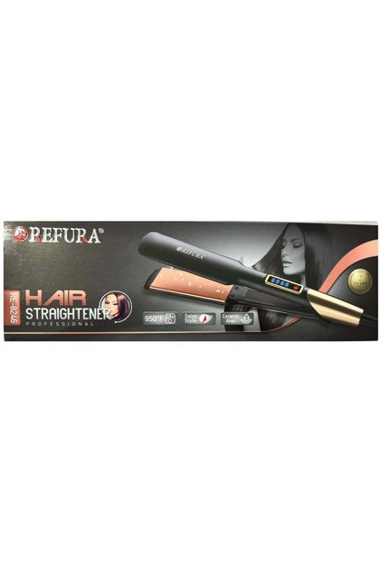 Ceramic Hair Straightener Temperature Setting Up to 950 Degree Fahrenheit Black RE-8246