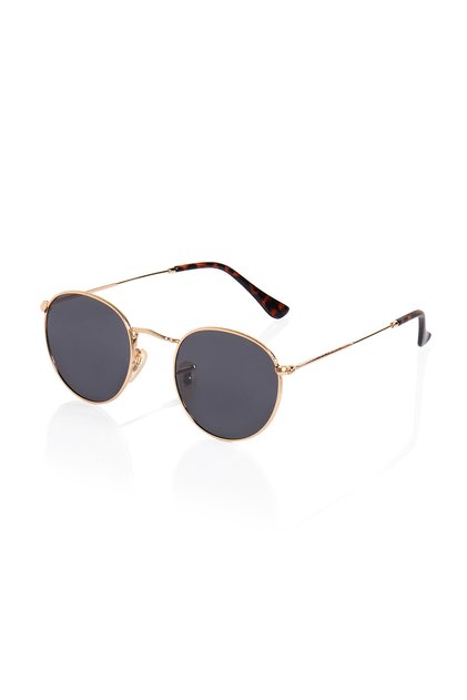 Round Gold Polarize Güneş Gözlüğü