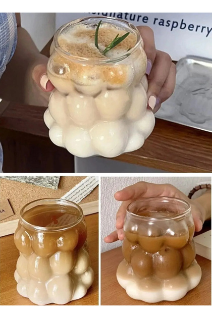 Mercan Pieces Heat Resistant Borosilicate Glass Bead Cup