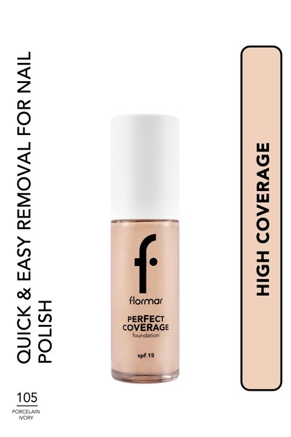 Flormar Perfect Coverage Foundation 105 Porcelain Ivory