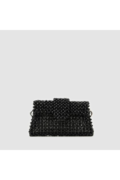 Siyah Kadın Smart Casual Kristal Çanta [TG930228]