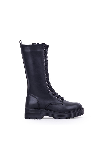 Zippered Lace-Up Women's Boots
