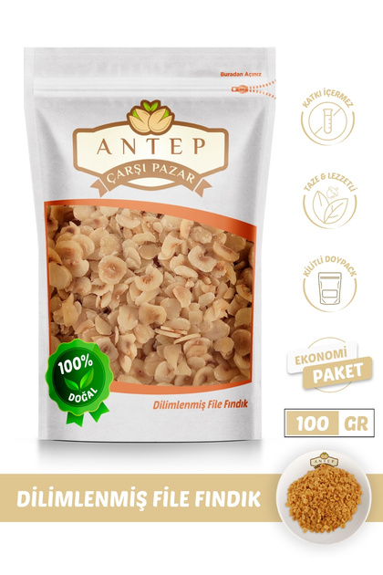 Fndiページ Antep Çarşı Pazar Dilimlenmiş File Fındık | 100 Gr. - Fiyatı