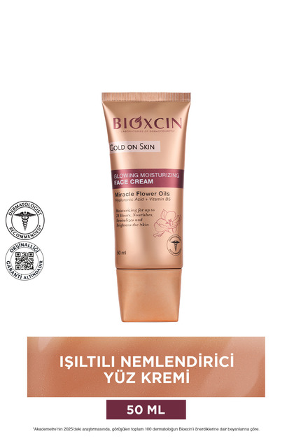 Bioxcin Gold On Skin Işıltılı Yüz Kremi 3x50 Ml Hyalüronik Asit