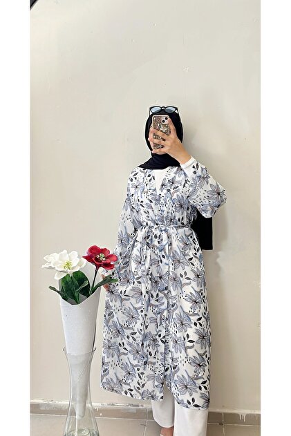 Hüma Sultan Kadın Tesettür Oversize Kimono Ceket - Fiyatı, Yorumları