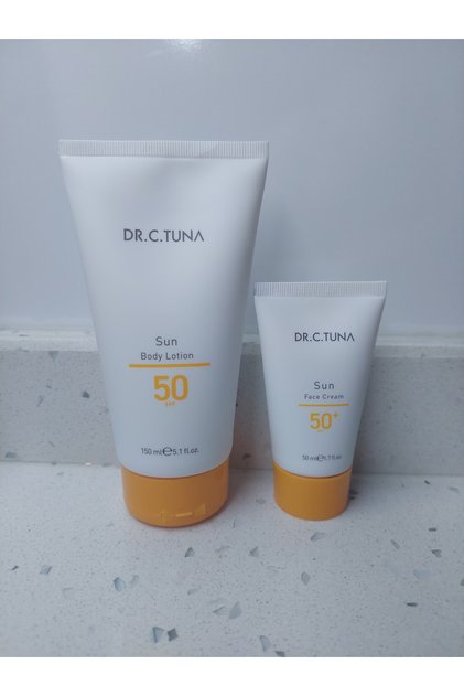 Dr.C.Tuna Sun Series Face Cream 50 Spf 50 ml - Sun Series Body Lotion 50 Spf 150 ml