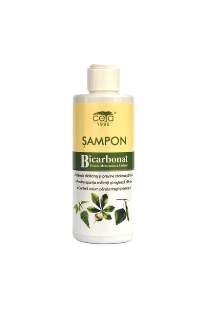 Sampon cu Bicarbonat, Urzica, Mesteacan si Castane 200ml