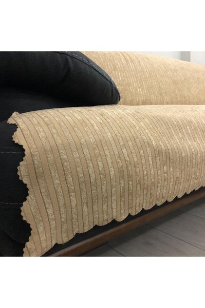 Bamboo Striped Sponge Velvet Non-Slip Sofa Bed Sofa Cover 170 X 210