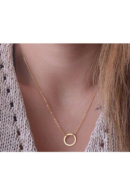 Chain Ring Necklace to Complete Elegance