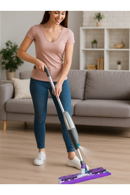 Mandallı Sprey Mop – Pratik ve Hijyenik Temizlik Çözümü!