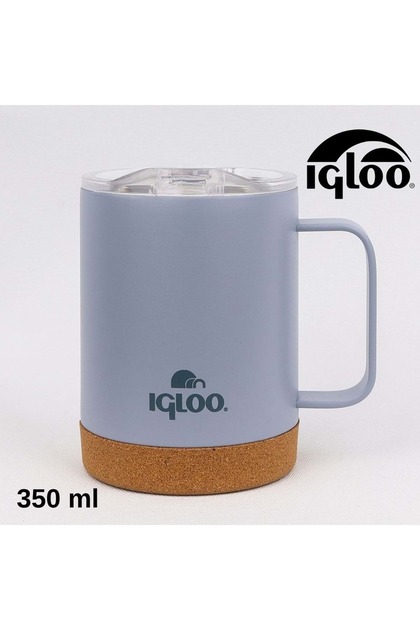 Cork Mug 350ml Thermos Mug Cup Flask Gray