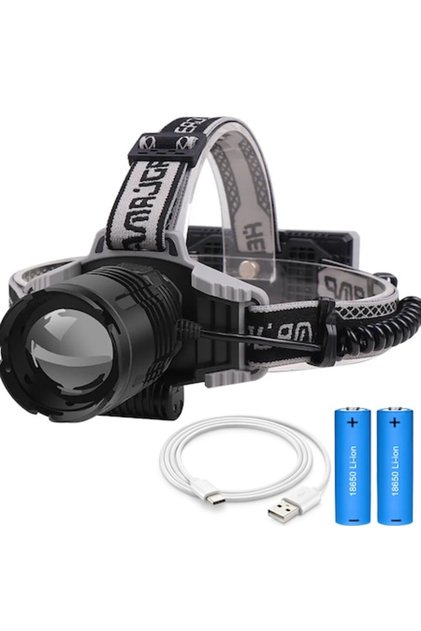 Lanternă frontală puternică FiGGA® LED XHP-70, 21000 lumeni, 700 metri