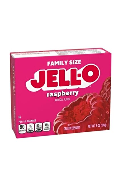 jell-o Strawberry Artıfıcıal Flovor Famıly Sıze Zero Sugar 17 Gr