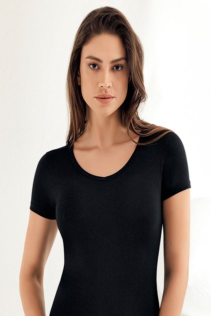 Women's Short Sleeve V Neck Cotton Tank Top